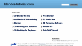 What Blender-tutorial.com website looked like in 2015 (8 years ago)