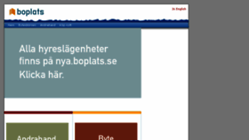 What Boplatsgbg.se website looked like in 2015 (8 years ago)