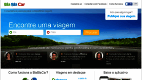 What Blablacar.com.br website looked like in 2015 (8 years ago)