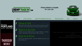 What Bidmytradein.com website looked like in 2015 (8 years ago)