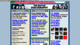 What Beatles-discography.com website looked like in 2015 (8 years ago)