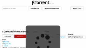 What Btorrent.xyz website looked like in 2016 (8 years ago)