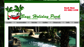 What Baysholidaypark.com website looked like in 2016 (8 years ago)