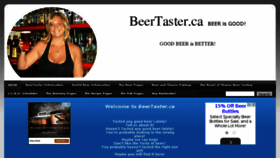 What Beertaster.ca website looked like in 2016 (8 years ago)
