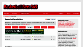 What Basketballbets365.com website looked like in 2016 (8 years ago)