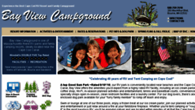 What Bayviewcampground.com website looked like in 2016 (8 years ago)