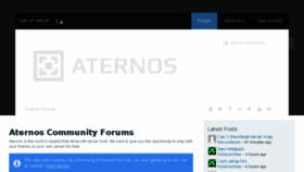 What Board.aternos.org website looked like in 2016 (8 years ago)