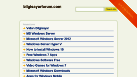 What Bilgisayarforum.com website looked like in 2016 (8 years ago)