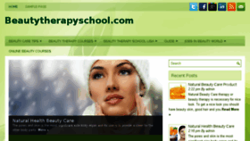 What Beautytherapyschool.com website looked like in 2016 (8 years ago)