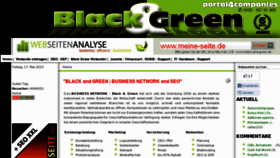 What Black-and-green.de website looked like in 2016 (8 years ago)