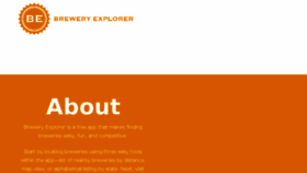 What Breweryexplorer.us website looked like in 2016 (8 years ago)