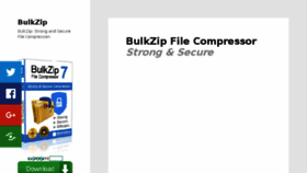 What Bulkzip.com website looked like in 2016 (8 years ago)