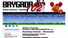 What Brygada102.pl website looked like in 2016 (9 years ago)