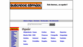 What Buscadorespanol.com website looked like in 2016 (8 years ago)