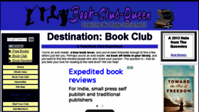 What Book-club-queen.com website looked like in 2016 (8 years ago)