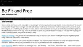 What Bfitandfree.com website looked like in 2016 (8 years ago)