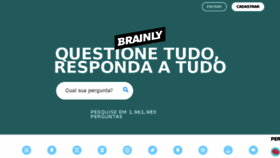 What Brainly.com.br website looked like in 2016 (8 years ago)