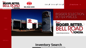 What Bellroadtoyota.com website looked like in 2016 (8 years ago)