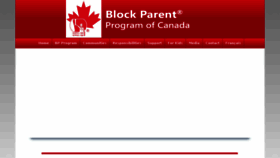 What Blockparent.ca website looked like in 2016 (8 years ago)