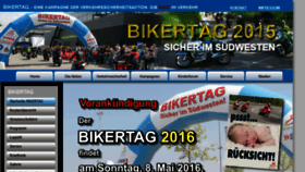 What Bikertag.de website looked like in 2016 (8 years ago)