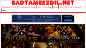 What Badtameezdil.net website looked like in 2016 (8 years ago)