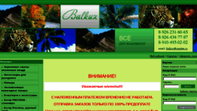 What Balkuz.ru website looked like in 2016 (8 years ago)