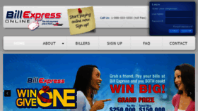 What Billexpressonline.com website looked like in 2016 (8 years ago)