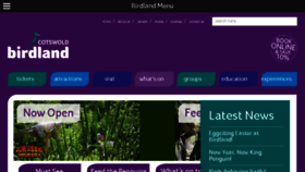 What Birdland.co.uk website looked like in 2016 (8 years ago)