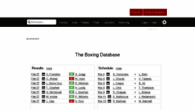 What Boxrec.com website looked like in 2016 (8 years ago)