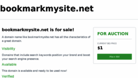 What Bookmarkmysite.net website looked like in 2016 (8 years ago)