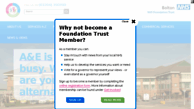 What Boltonft.nhs.uk website looked like in 2016 (8 years ago)