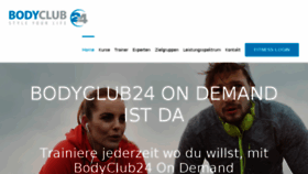 What Bodyclub24.de website looked like in 2016 (8 years ago)
