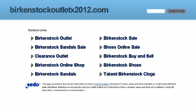 What Birkenstockoutletx2012.com website looked like in 2016 (8 years ago)