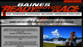 What Bainesmotos.fr website looked like in 2016 (8 years ago)