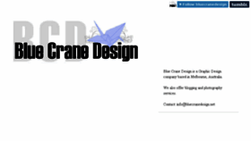 What Bluecranedesign.net website looked like in 2016 (8 years ago)