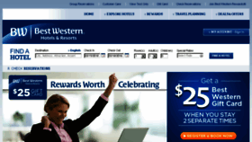 What Bestwestern.com website looked like in 2016 (8 years ago)