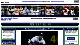 What Baseballevolution.com website looked like in 2016 (8 years ago)