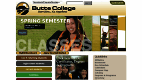 What Butte.edu website looked like in 2016 (8 years ago)