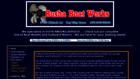 What Bushaboatworks.com website looked like in 2016 (8 years ago)