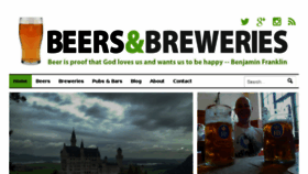 What Beersandbreweries.com website looked like in 2016 (8 years ago)