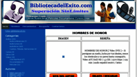 What Bibliotecadelexito.com website looked like in 2016 (8 years ago)