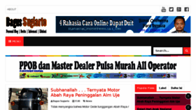 What Bagussugiarto.com website looked like in 2016 (8 years ago)