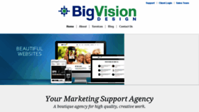 What Bigvisiondesign.com website looked like in 2016 (8 years ago)