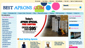What Bestaprons.com website looked like in 2016 (8 years ago)