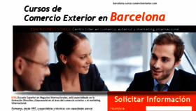 What Barcelona.cursos-comercioexterior.com website looked like in 2016 (8 years ago)