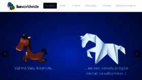 What Baworldwide.sk website looked like in 2016 (8 years ago)