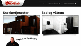 What Byggmesterhofstad.no website looked like in 2016 (8 years ago)
