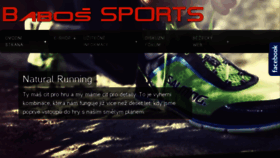 What Babos-sports.cz website looked like in 2016 (8 years ago)