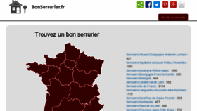 What Bonserrurier.fr website looked like in 2016 (8 years ago)