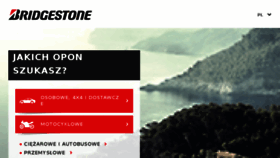 What Bridgestone.pl website looked like in 2016 (8 years ago)